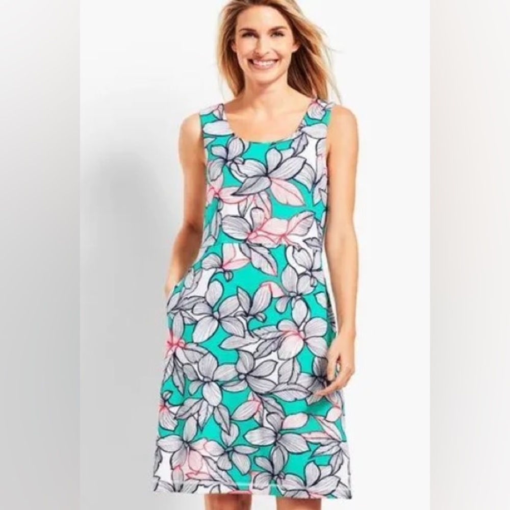 Talbots T by Talbots Criss Cross Back Dress Size M